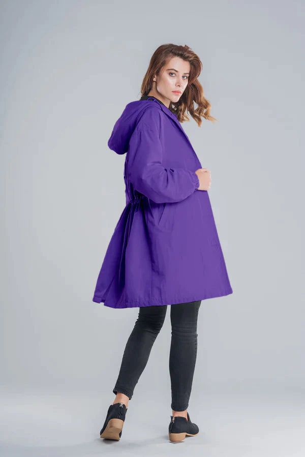 Adelina | Veste imperméable pour femme | Longue - Douxora