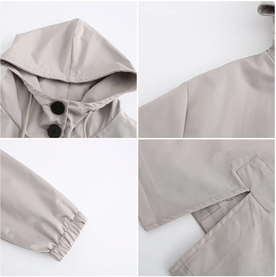 Adelina | Veste imperméable pour femme | Longue - Douxora