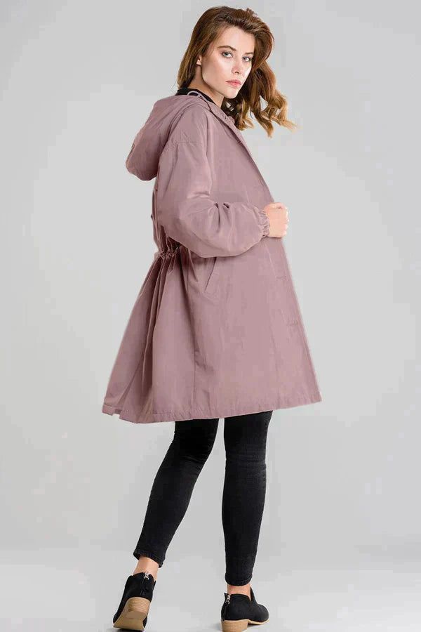 Adelina | Veste imperméable pour femme | Longue - Douxora