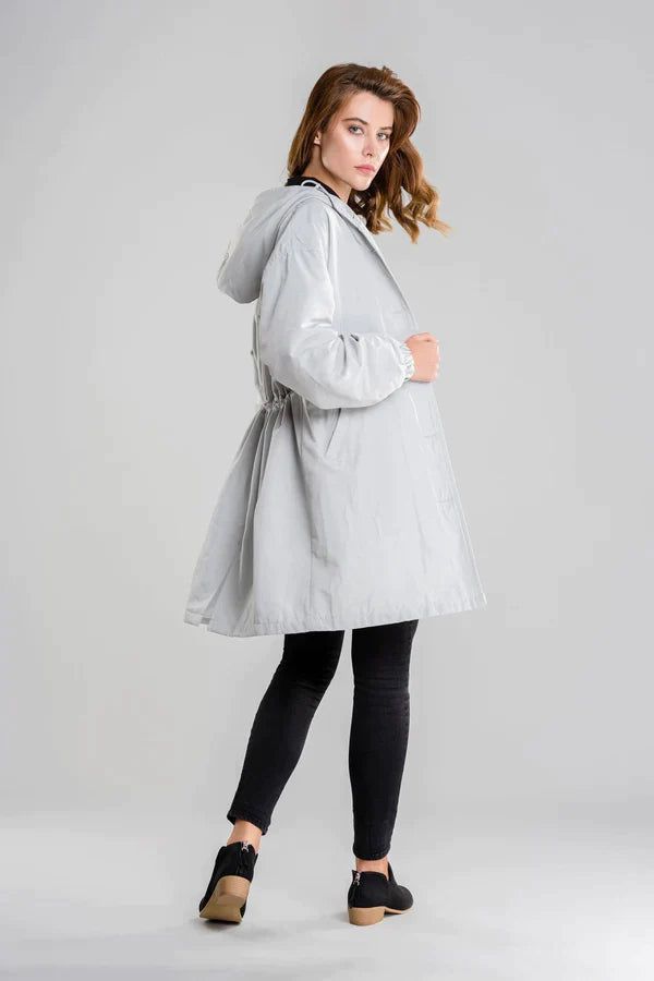 Adelina | Veste imperméable pour femme | Longue - Douxora