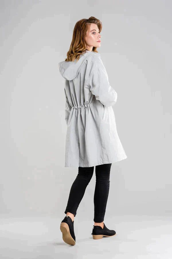 Adelina | Veste imperméable pour femme | Longue - Douxora