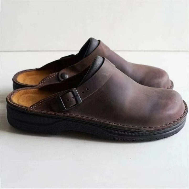 Alfaro | Pantoufles en cuir souple pour hommes | Tendance - Douxora