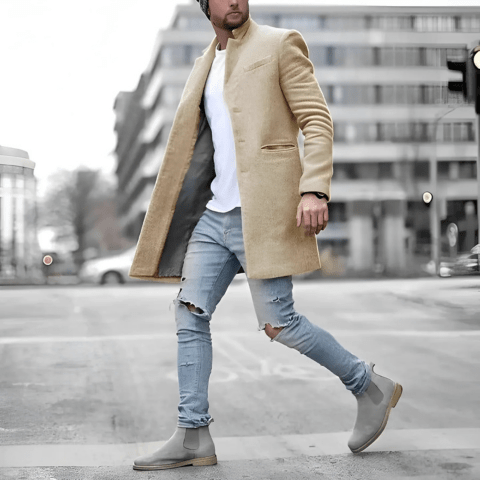 Alveo | Manteau stylé pour homme | Long - Douxora