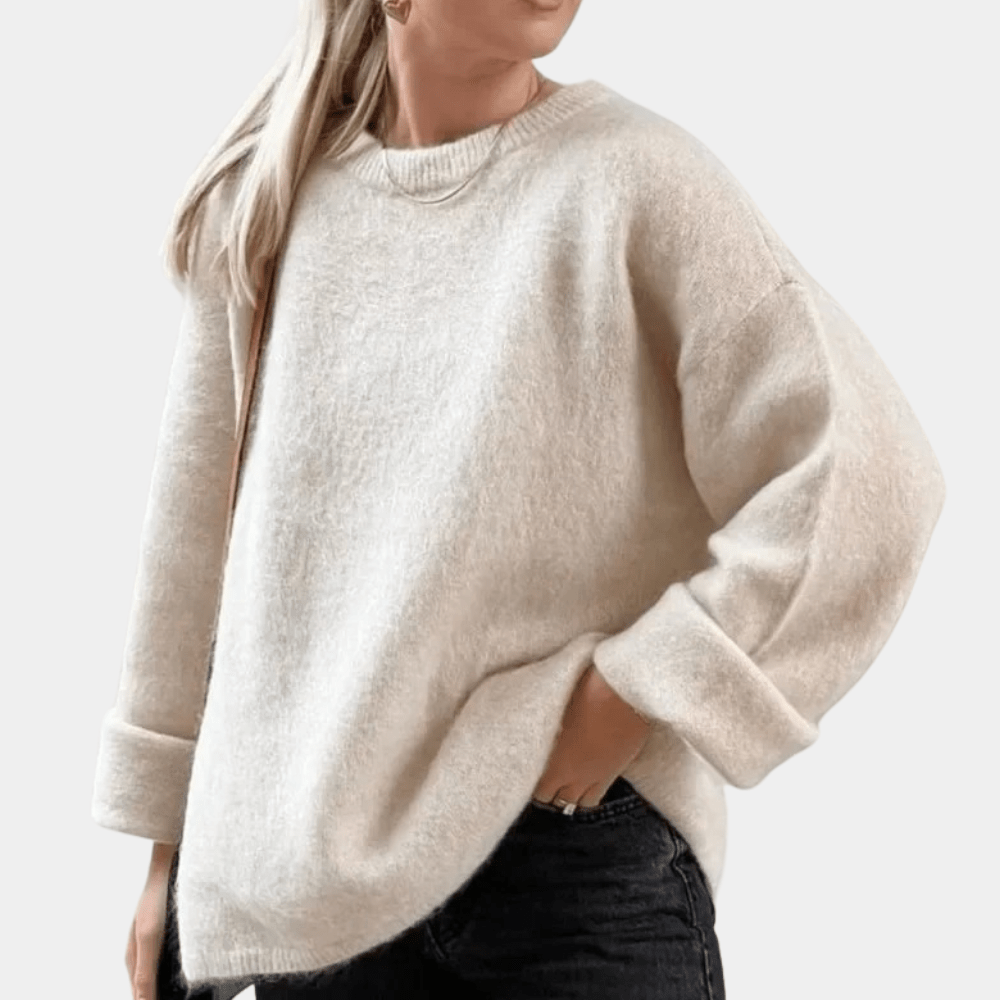 Assia | Pull en tricot surdimensionné pour femmes | Chaud - Douxora