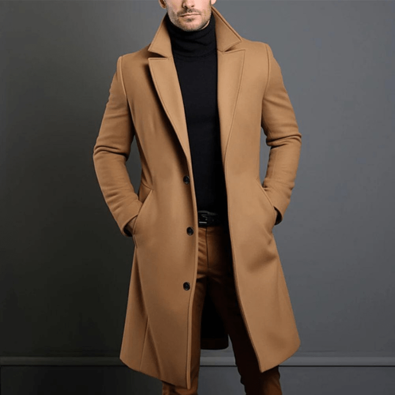 Casimiro | Trench - coat d'hiver pour homme | Longue - Douxora