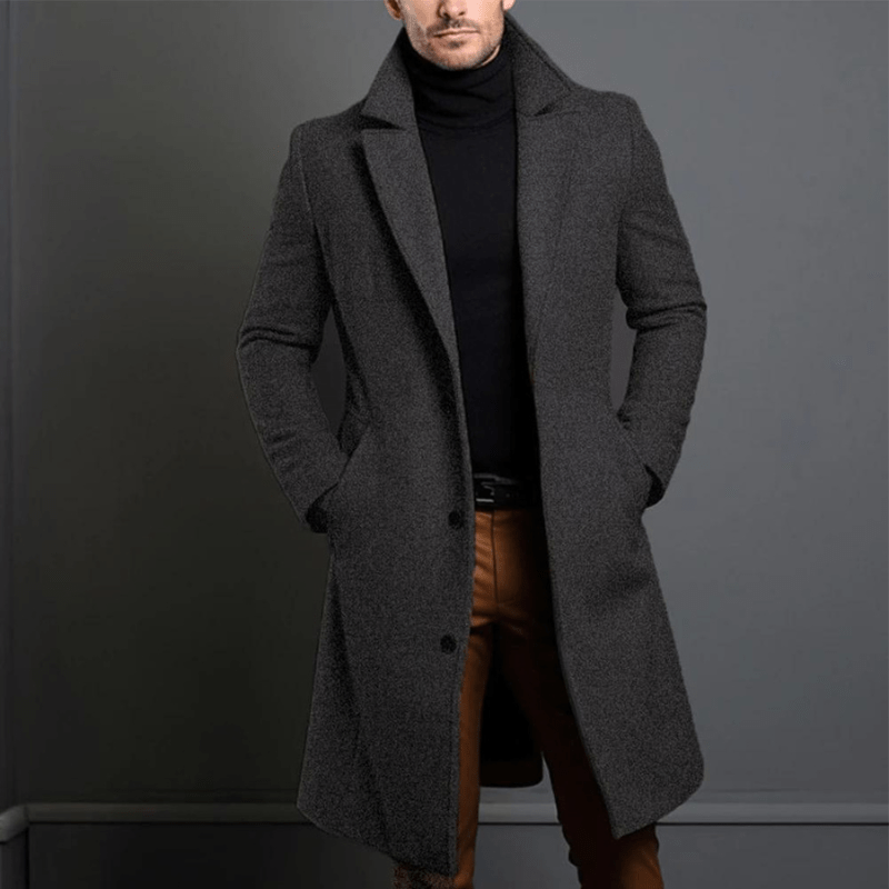 Casimiro | Trench - coat d'hiver pour homme | Longue - Douxora