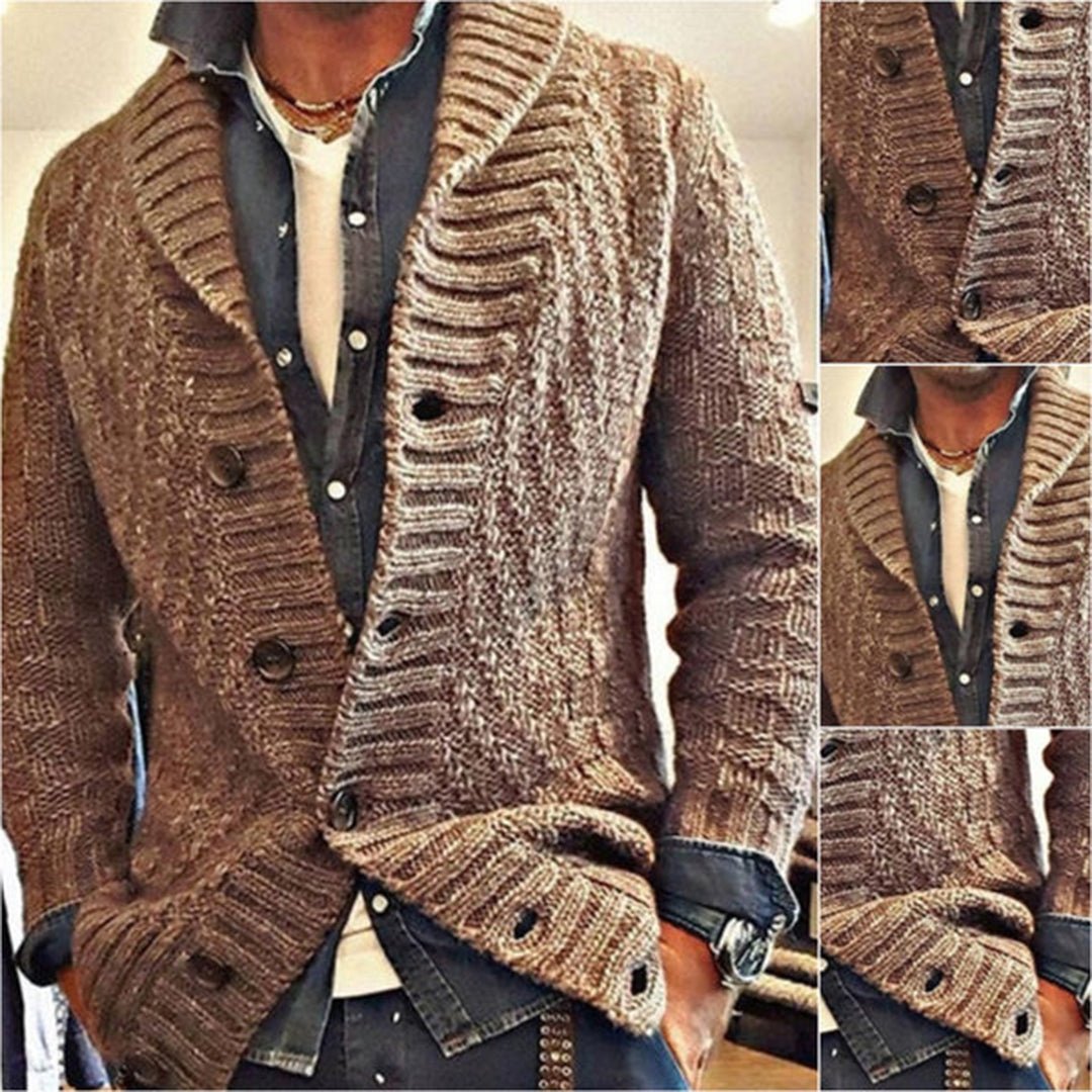 Claude | Cardigan tricoté pour hommes | Chaud - Douxora