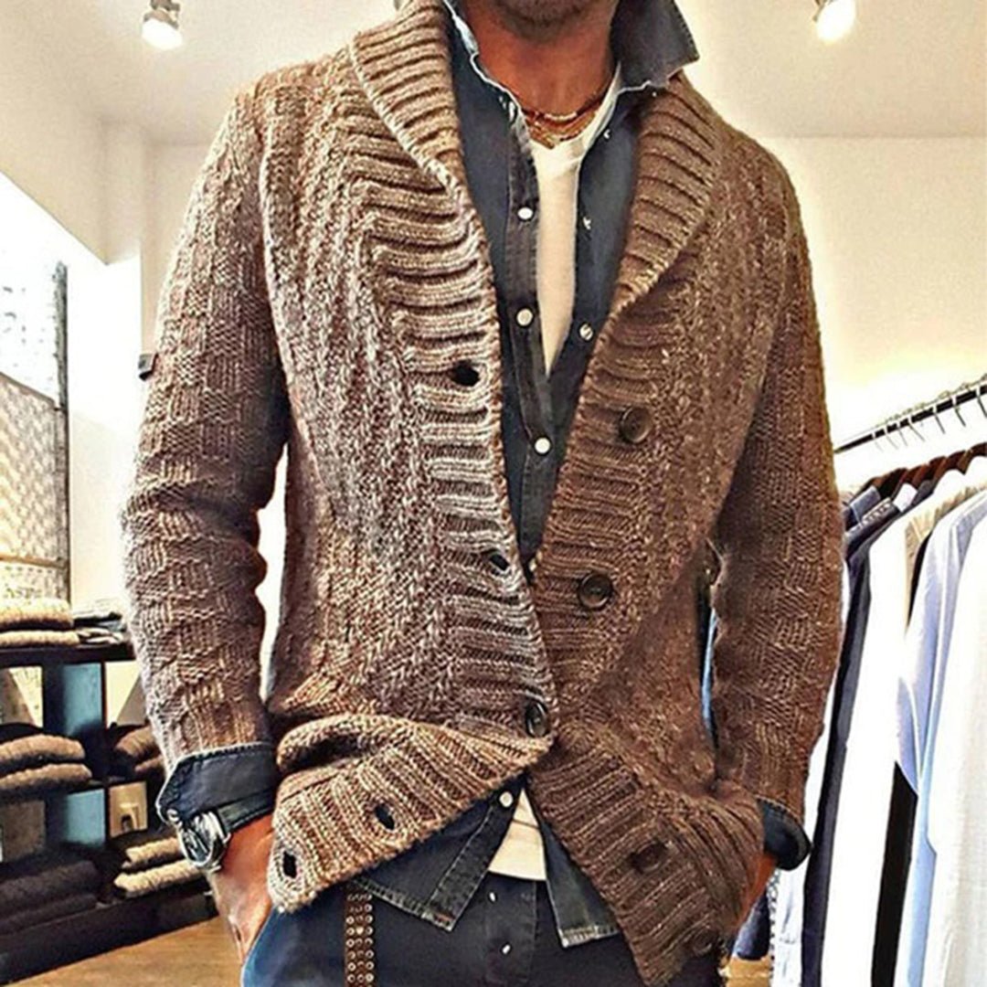 Claude | Cardigan tricoté pour hommes | Chaud - Douxora