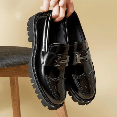 Deniro | Mocassins classiques en cuir pour hommes | Tendance - Douxora