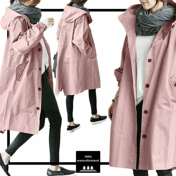 Diana | Manteau coupe - vent pour femme | Longue - Douxora