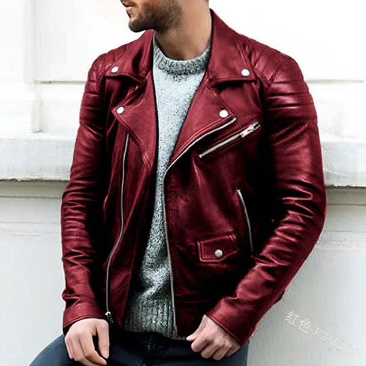 Elliot | Veste en cuir vintage pour homme | Moto - Douxora