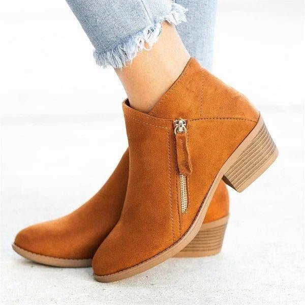 Elsie | Bottes en cuir pour femmes | Orthopédique - Douxora