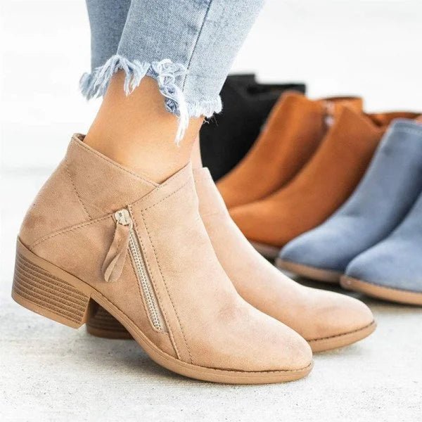 Elsie | Bottes en cuir pour femmes | Orthopédique - Douxora