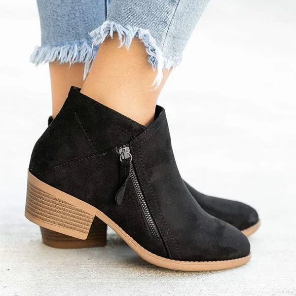 Elsie | Bottes en cuir pour femmes | Orthopédique - Douxora