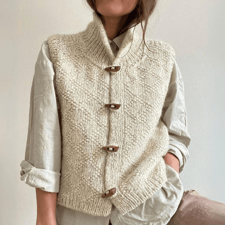 Faith | Gilet en tricot pour femme | Chaud - Douxora