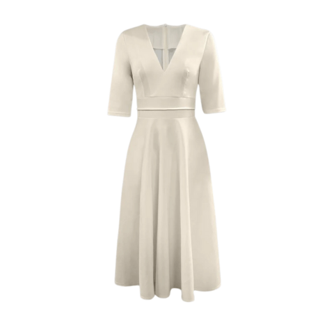 Hera | Robe rétro femme | Midi - Douxora