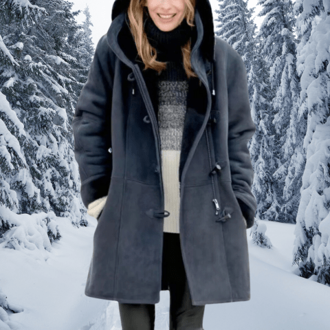 Janine | Manteau Doux Doublé Femme | Hiver - Douxora