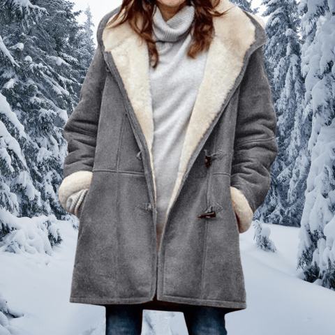 Janine | Manteau Doux Doublé Femme | Hiver - Douxora