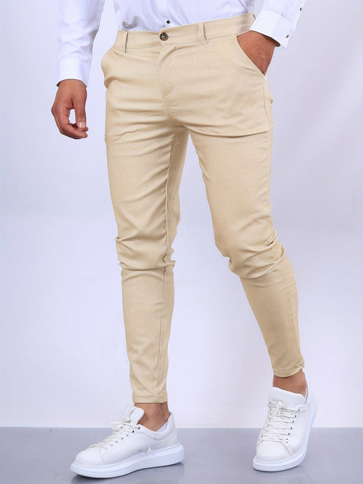 Leone | Pantalon business slim homme | Chino - Douxora