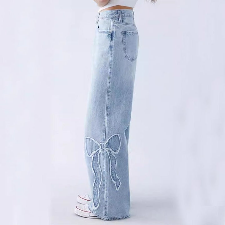 Lilly | Street design butterfly jeans - Douxora