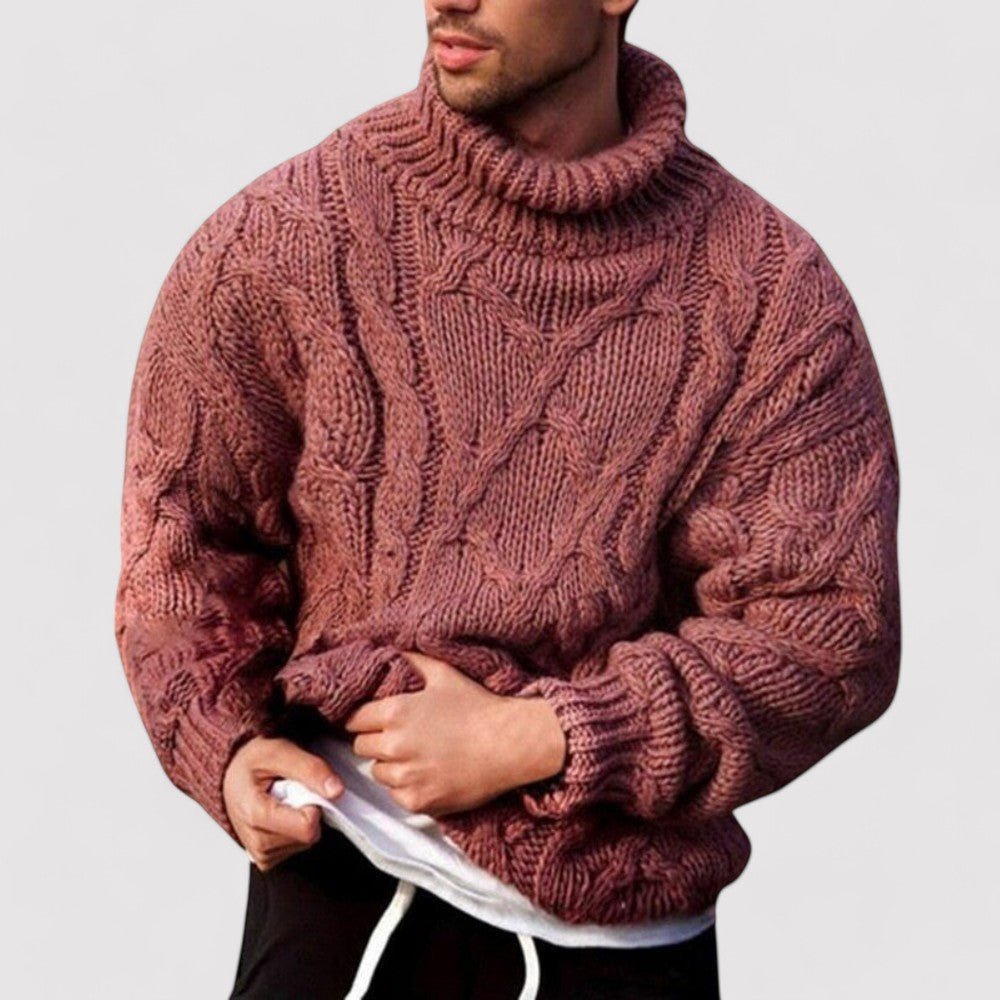 Morrow | Pull à col roulé en tricot pour hommes | Hiver - Douxora