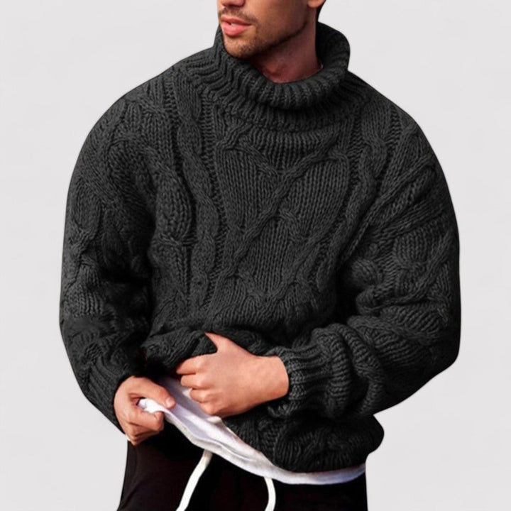 Morrow | Pull à col roulé en tricot pour hommes | Hiver - Douxora