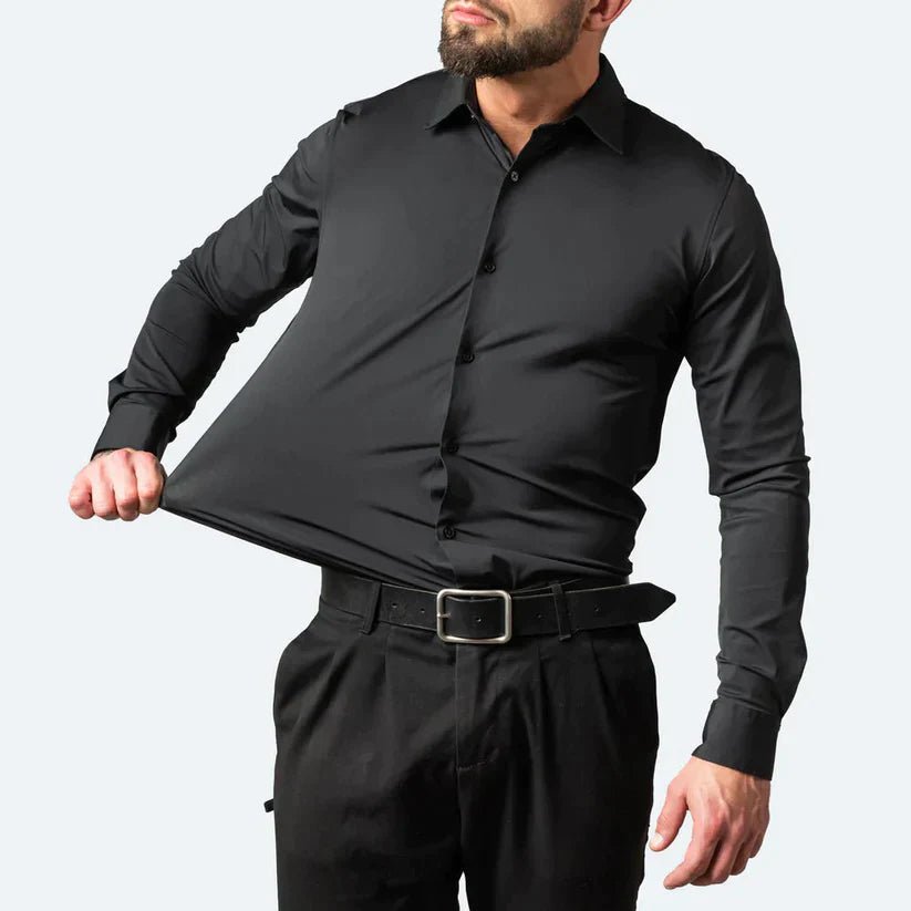 Neil | Chemise confort extensible pour hommes | Manches longues - Douxora