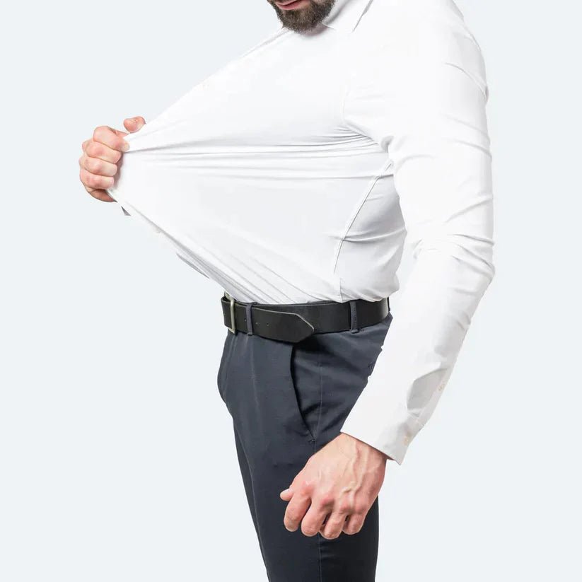 Neil | Chemise confort extensible pour hommes | Manches longues - Douxora