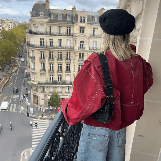 Ramona | Veste en cuir végétal surdimensionné pour femme | Tendance - Douxora