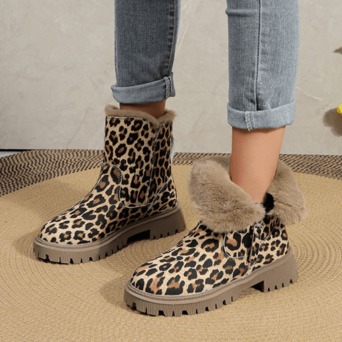 Reina | Bottes élégantes à imprimé léopard pour femmes | Tendance - Douxora