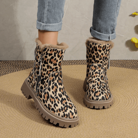 Reina | Bottes élégantes à imprimé léopard pour femmes | Tendance - Douxora