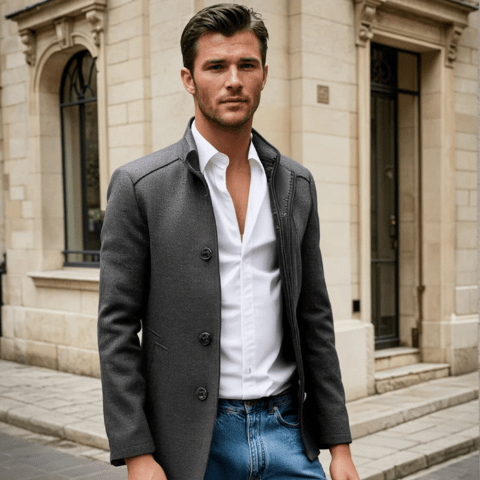 Rocky | Trench - coat pour homme | Longue - Douxora