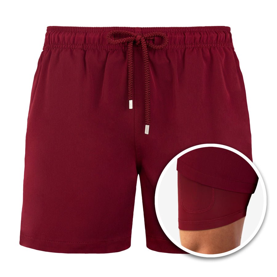 Solis | Short double couche pour hommes | Polyv - Douxora