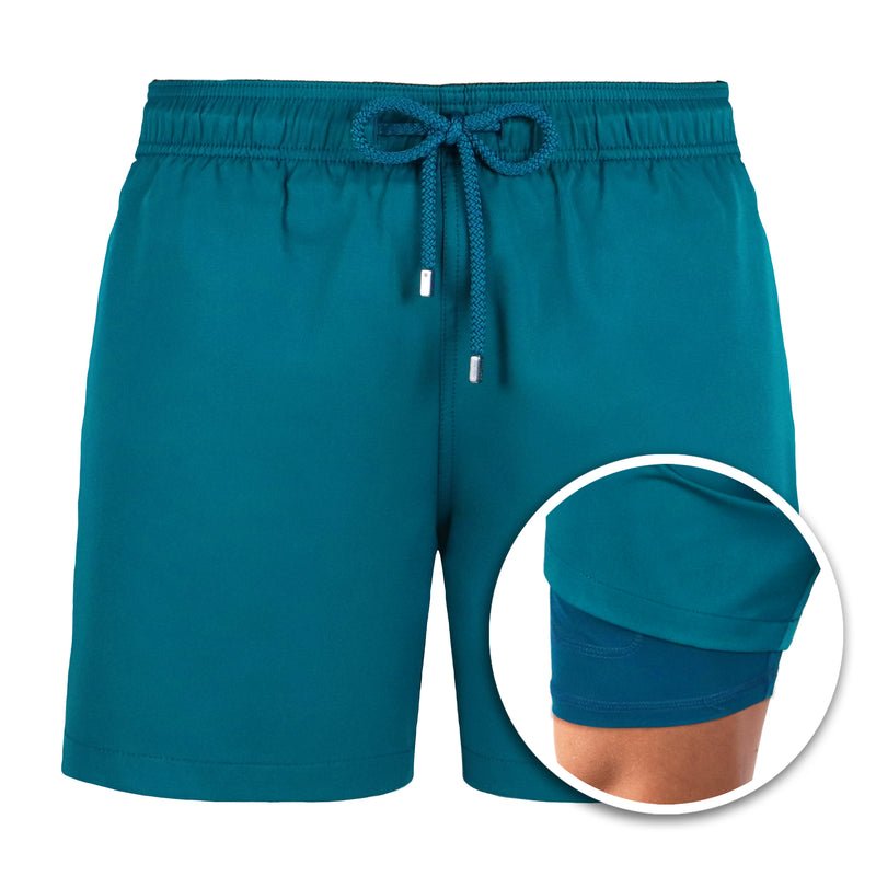 Solis | Short double couche pour hommes | Polyv - Douxora