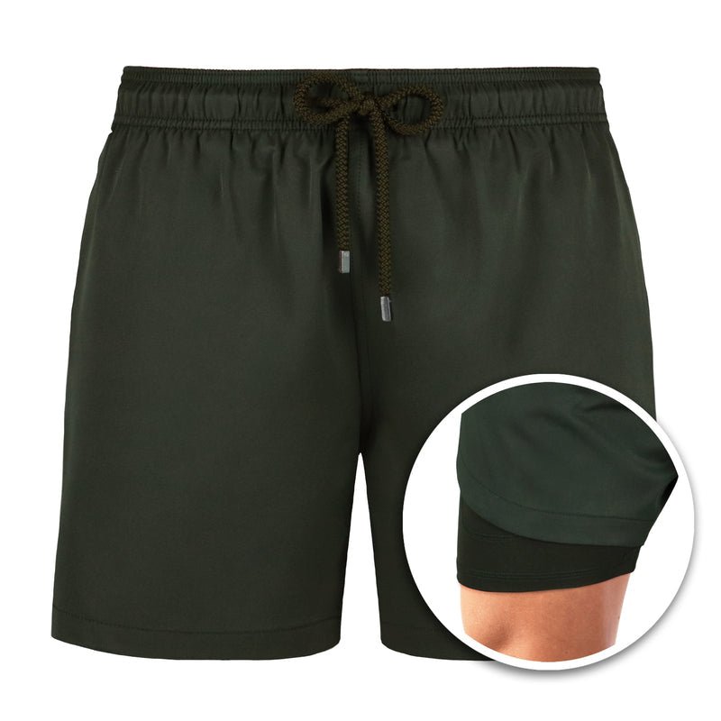 Solis | Short double couche pour hommes | Polyv - Douxora